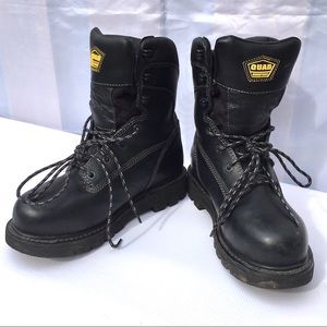 Lacrosse black leather work boots hiking combat 7
